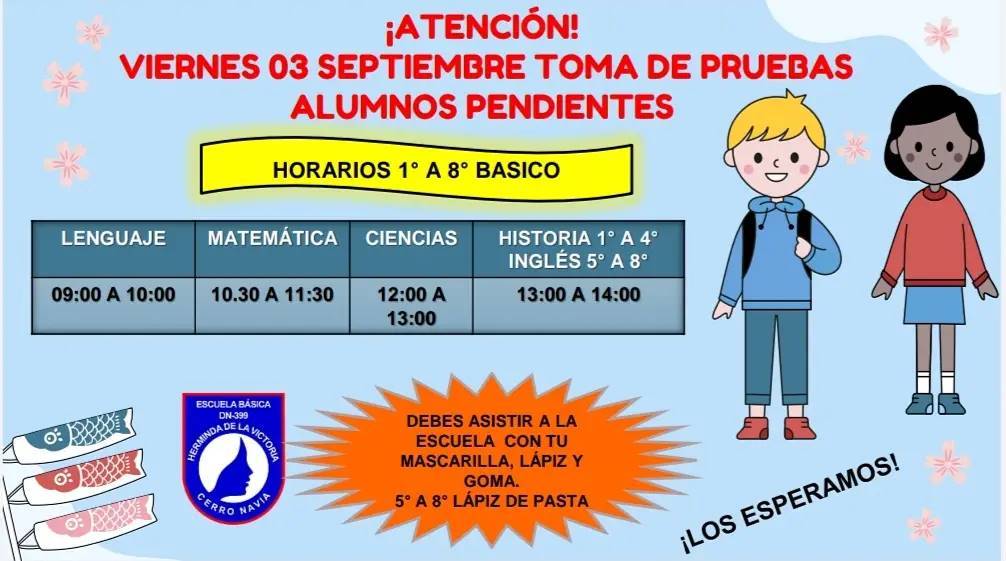 En este momento estás viendo Pruebas pendientes