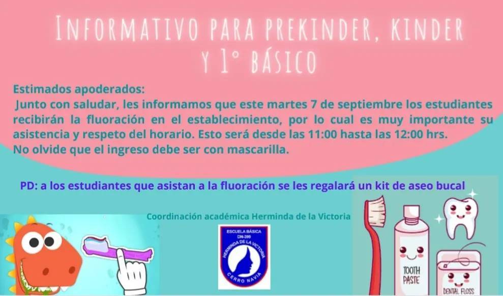 En este momento estás viendo Informativo para prekinder, kinder y 1° básico