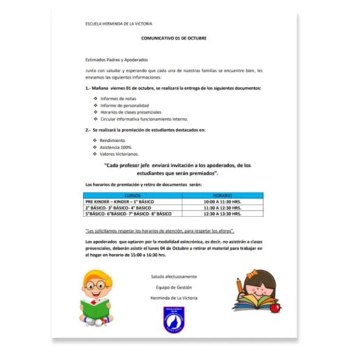 Entrega de documentos y premiación 2° trimestre