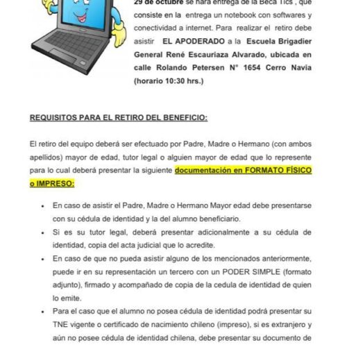 Entrega de Beca Tics