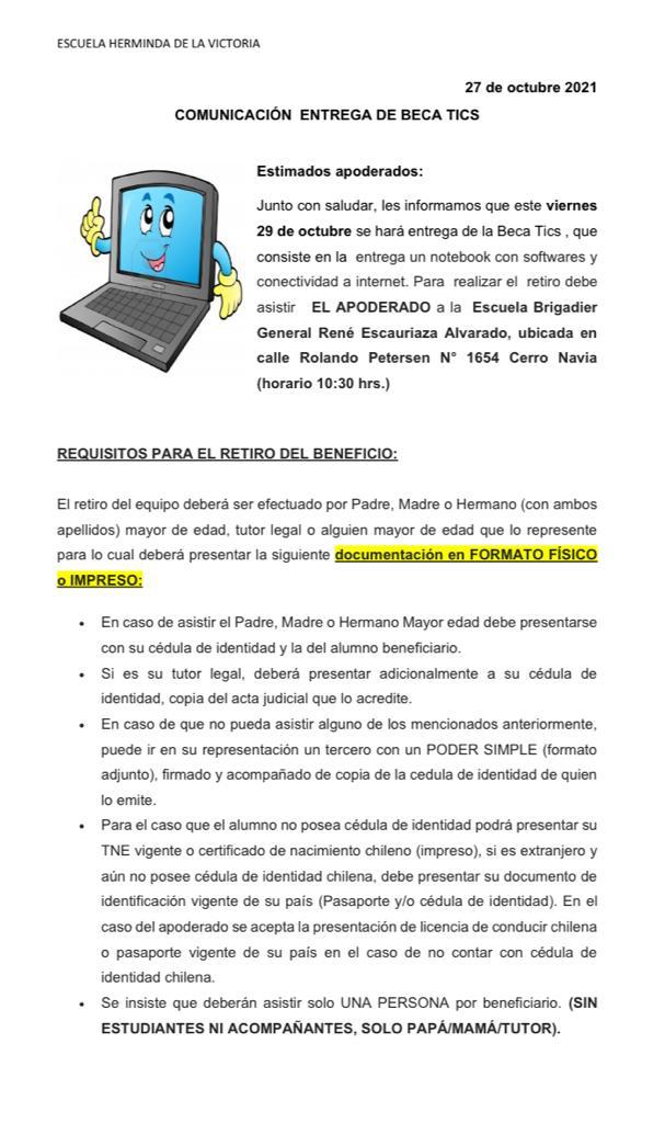 En este momento estás viendo Entrega de Beca Tics