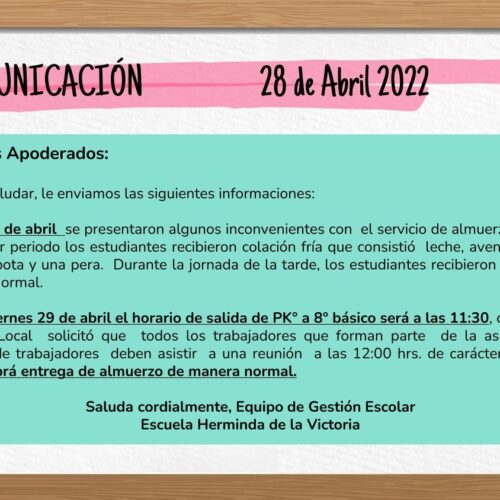 Estimada comunidad, compartimos con ustedes esta información. Que tengan un buen día