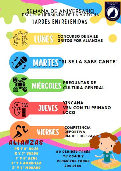 En este momento estás viendo Aniversario de nuestra escuela
