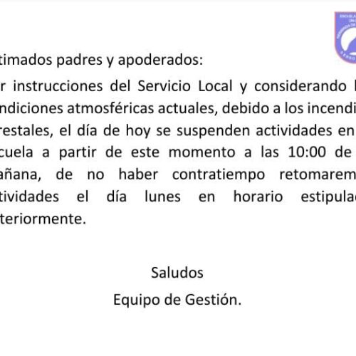 Suspensión de clases