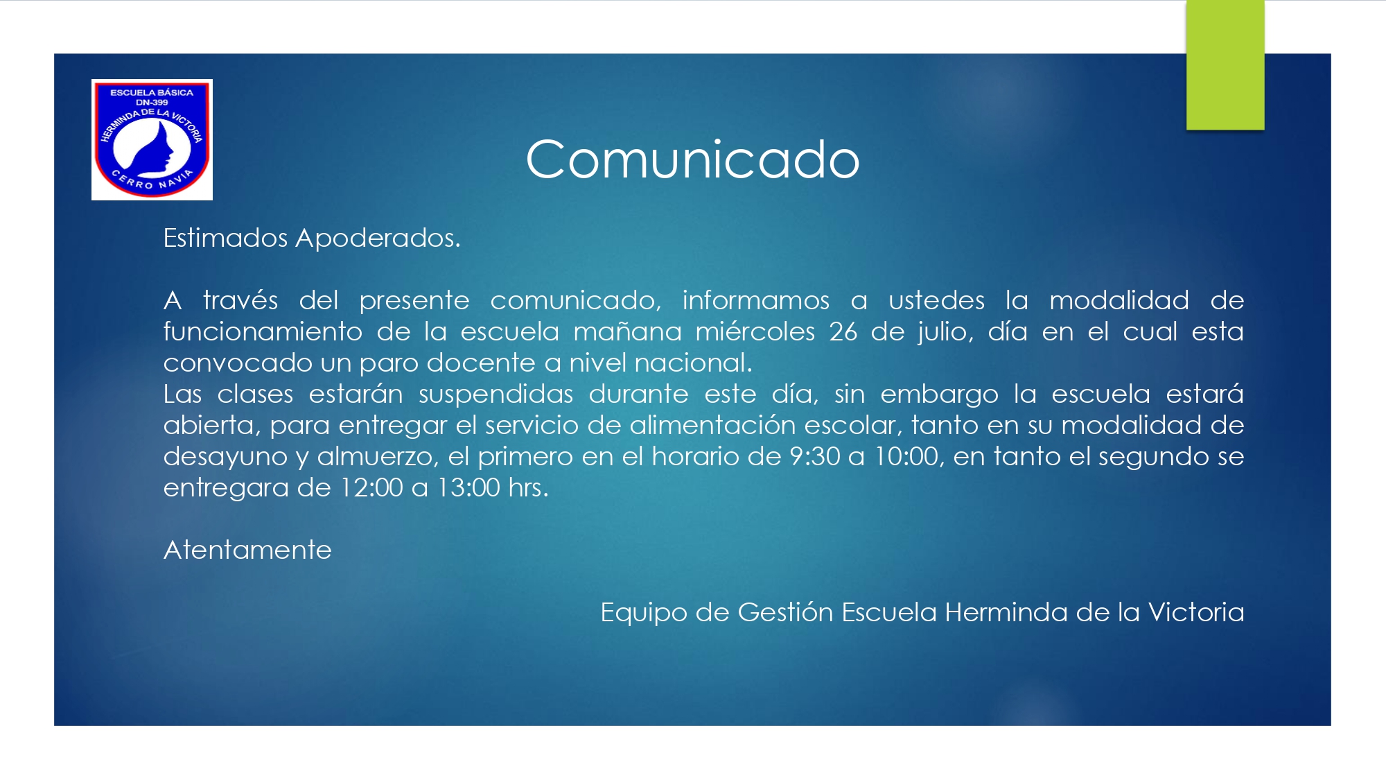 En este momento estás viendo Información importante