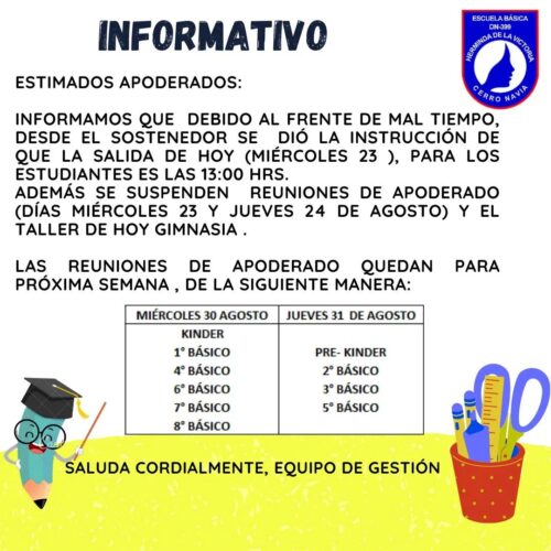 Salida de hoy y reuniones