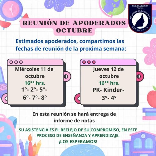 Reunión de apoderados octubre